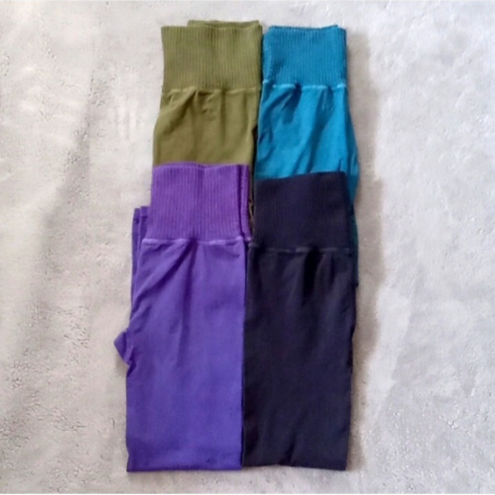 *Final Price* Bundle Free People 4 Piece Good Karma 7/8 Leggings NWOT